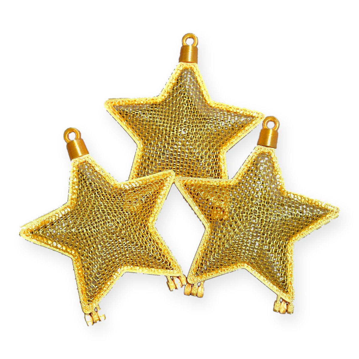 Estrellas de malla termoformada (paquete de 3)
